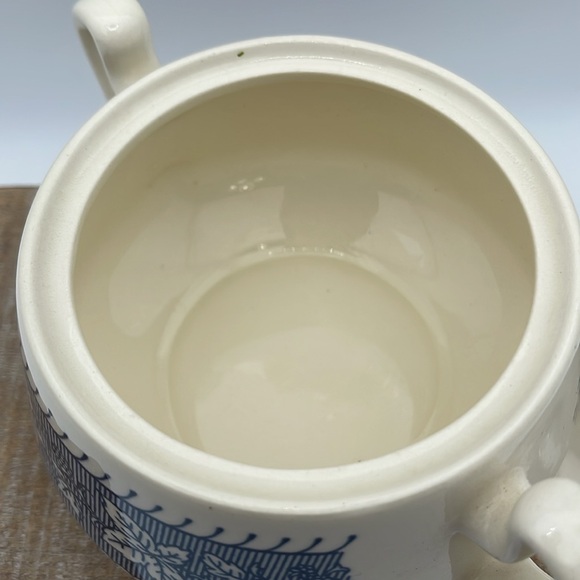 Homer Laughlin Shakespeare Country Blue Sugar Bowl with‎ Lid - Picture 6 of 8